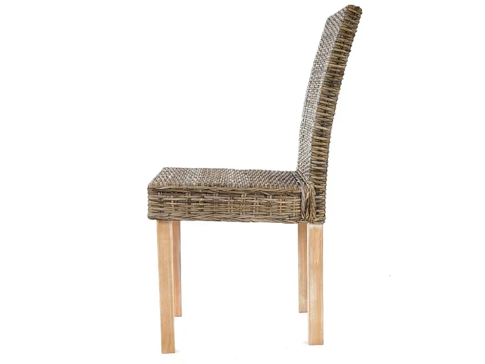 Set 2x sedie rattan Littau Kubu soggiorno cucina sala da pranzo 56x43x89cm
