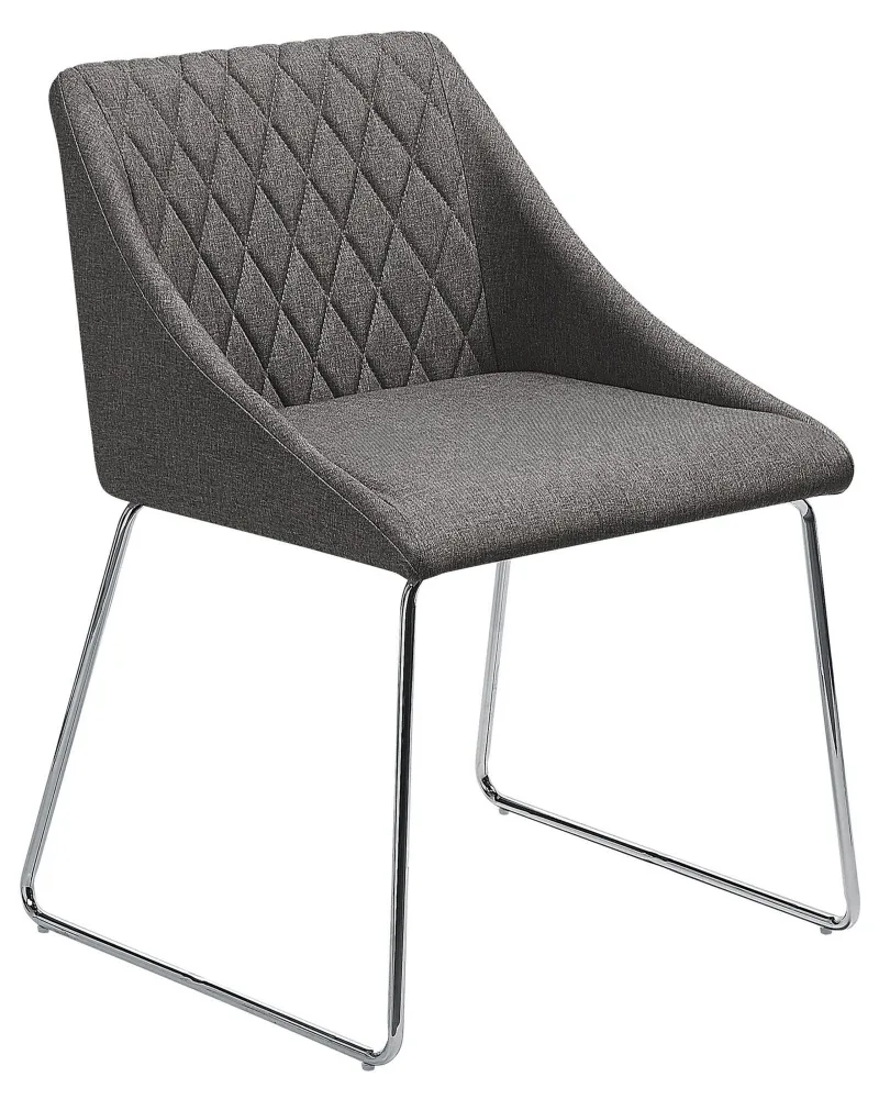 Set di 2 sedie velluto grigio ombroso ARCATA