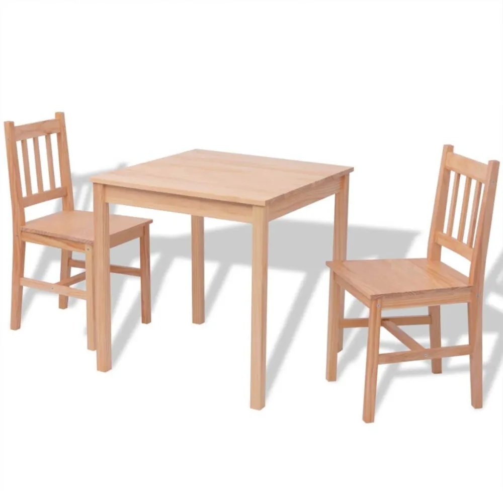 Set Tre Pezzi da Pranzo Legno di Pino