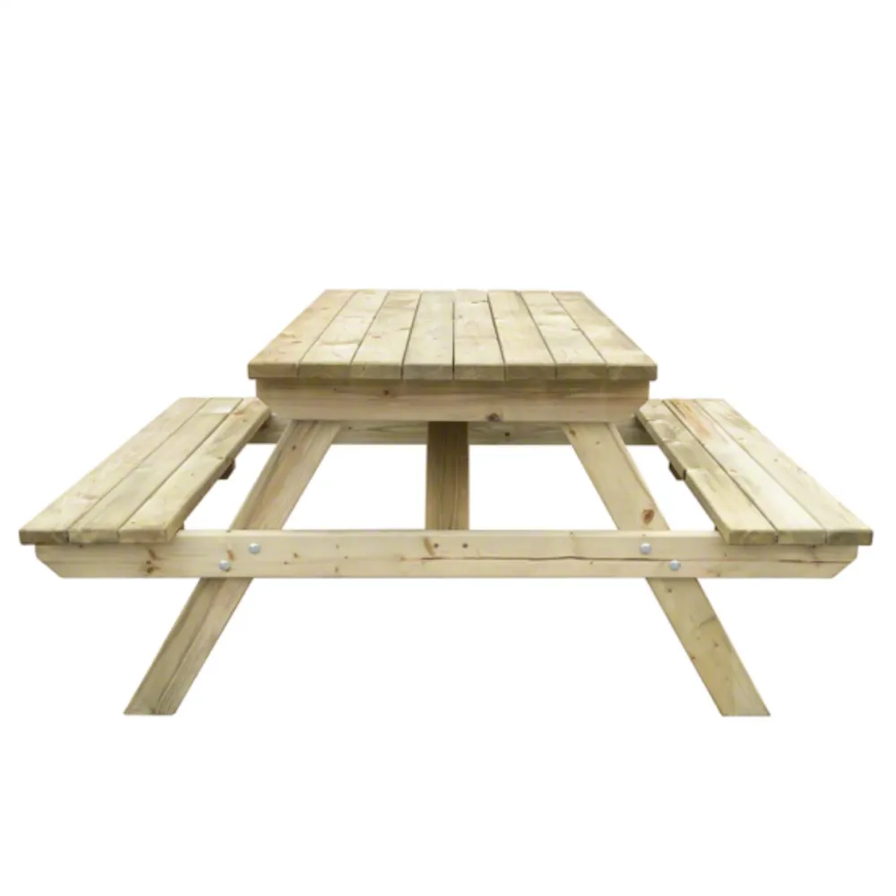 Tavolo da pic nic per esterno "Garden" legno di conifera con sedili cm 180x150 70h
