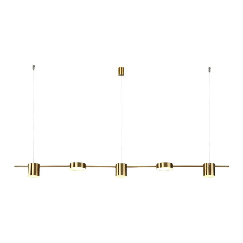 Vassoio Portatile Plafoniera LED sospesa barra dritta Cucina postmoderna metallo su illuminazione dell'isola