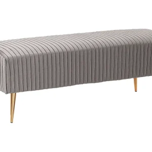 Panca velluto grigio PATERSON