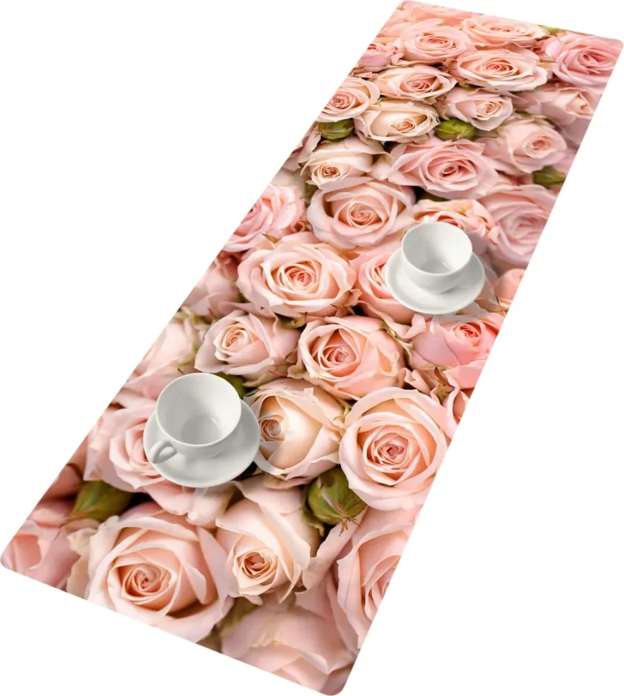 Presine da Forno Table runner table band tablecloth felt pattern table decoration agevole care 95 x 33 cm Diana