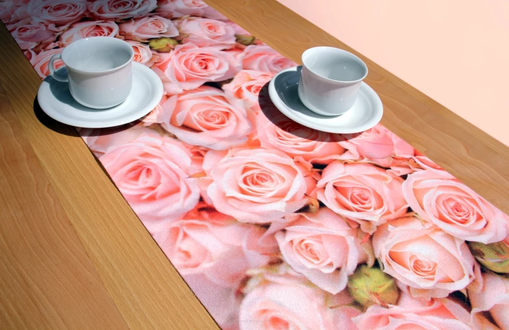Presine da Forno Table runner table band tablecloth felt pattern table decoration agevole care 95 x 33 cm Diana