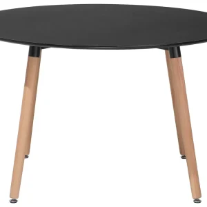 Round Dining Table ⌀ 120 cm Nero puro BOVIO
