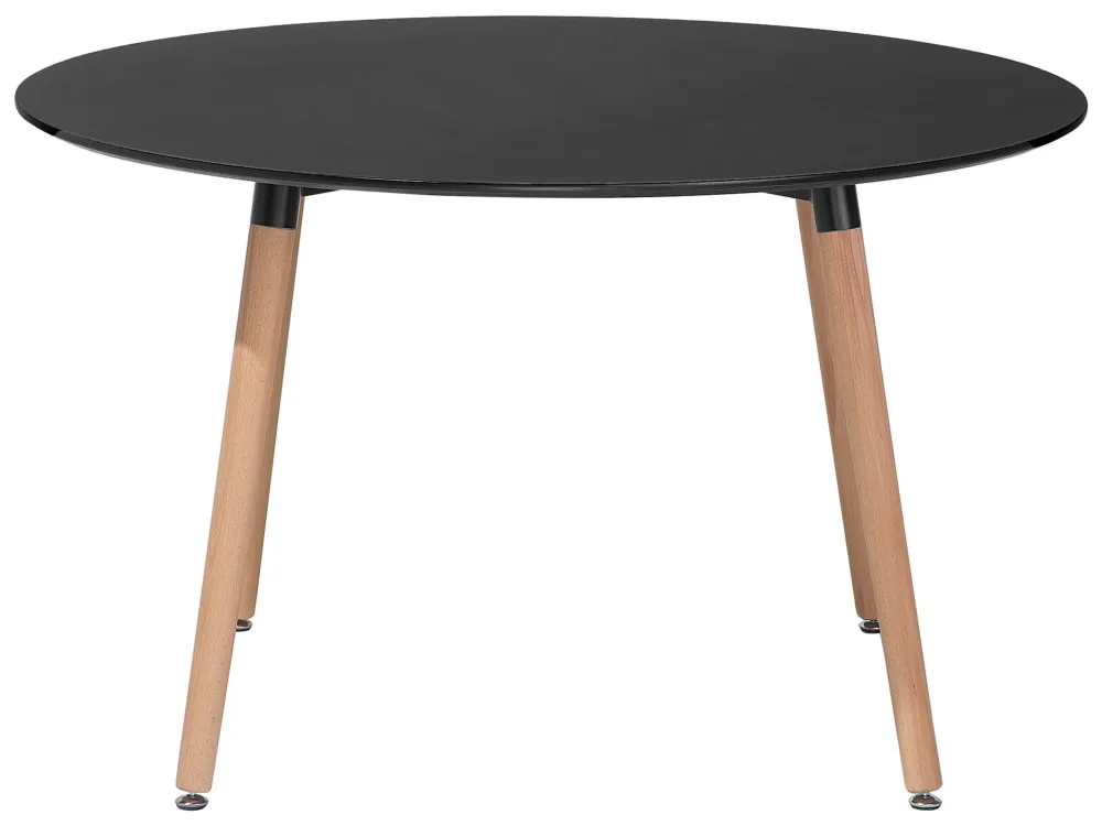 Round Dining Table ⌀ 120 cm Nero puro BOVIO