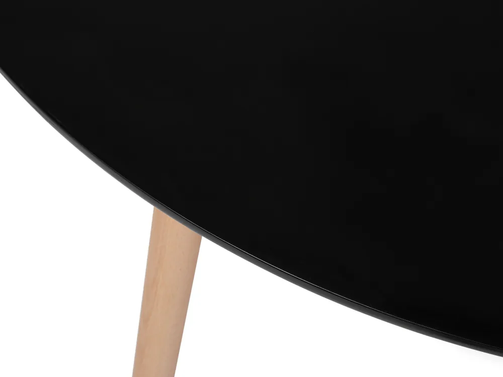 Round Dining Table ⌀ 120 cm Nero puro BOVIO