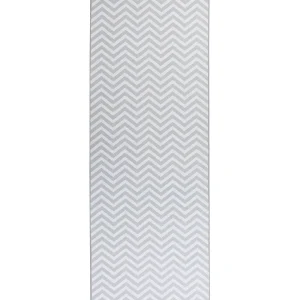 Runner Rug 80 x 240 cm White and Grey SAIKHEDA