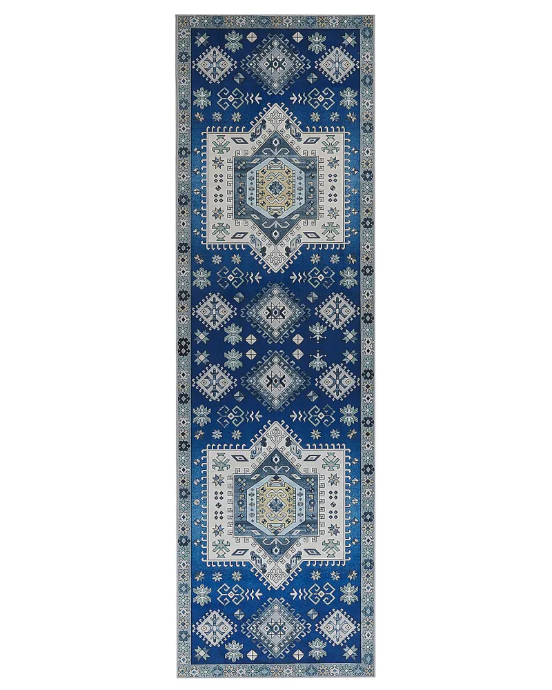 Set di Salviette Runner Rug 60 x 200 cm Blue and Sabbia PARVAKADLI