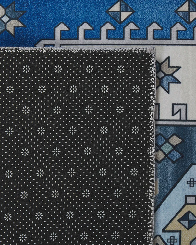 Set di Salviette Runner Rug 60 x 200 cm Blue and Sabbia PARVAKADLI