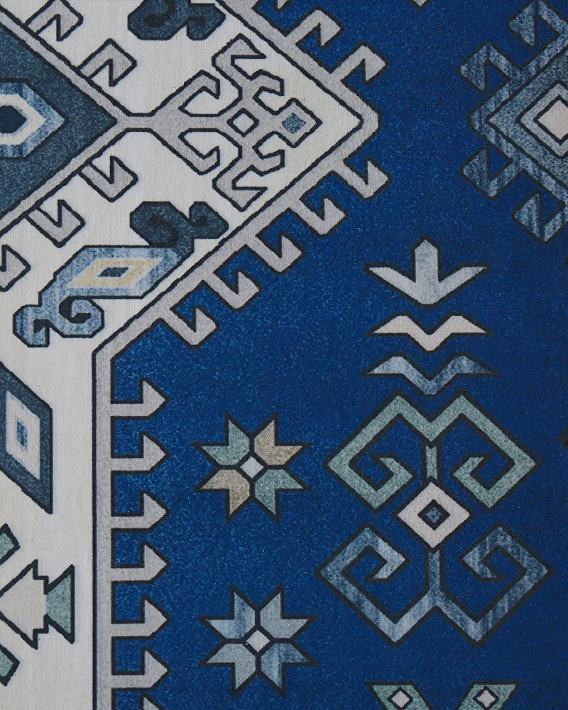 Set di Salviette Runner Rug 60 x 200 cm Blue and Sabbia PARVAKADLI