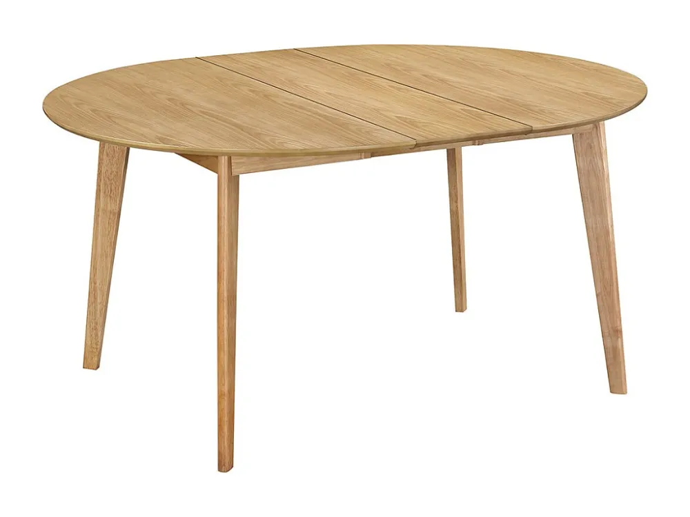 Sottopentola Tavolo da pranzo design rotondo allungabile quercia L120-150 LEENA