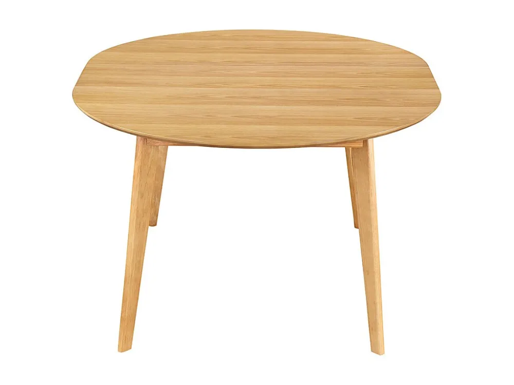 Sottopentola Tavolo da pranzo design rotondo allungabile quercia L120-150 LEENA