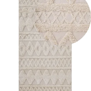Tela Area Rug 80 x 150 cm Beige DIDIM