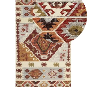 Wool Kilim Area Rug 80 x 150 cm Multicolour PROSHYAN