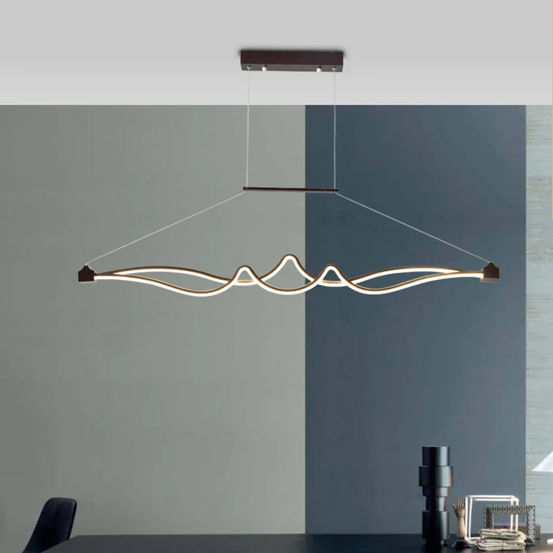 Illuminazione sospensione Twisted Island Plafoniera LED per sala da pranzo metallica contemporanea per Famiglie