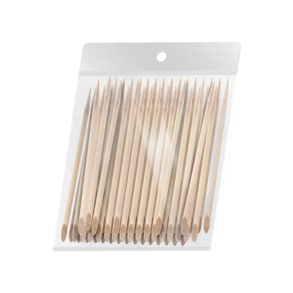 100 pezzi. Bastoncini di legno per cuticole manicure 11,5 cm OCHO NAILS