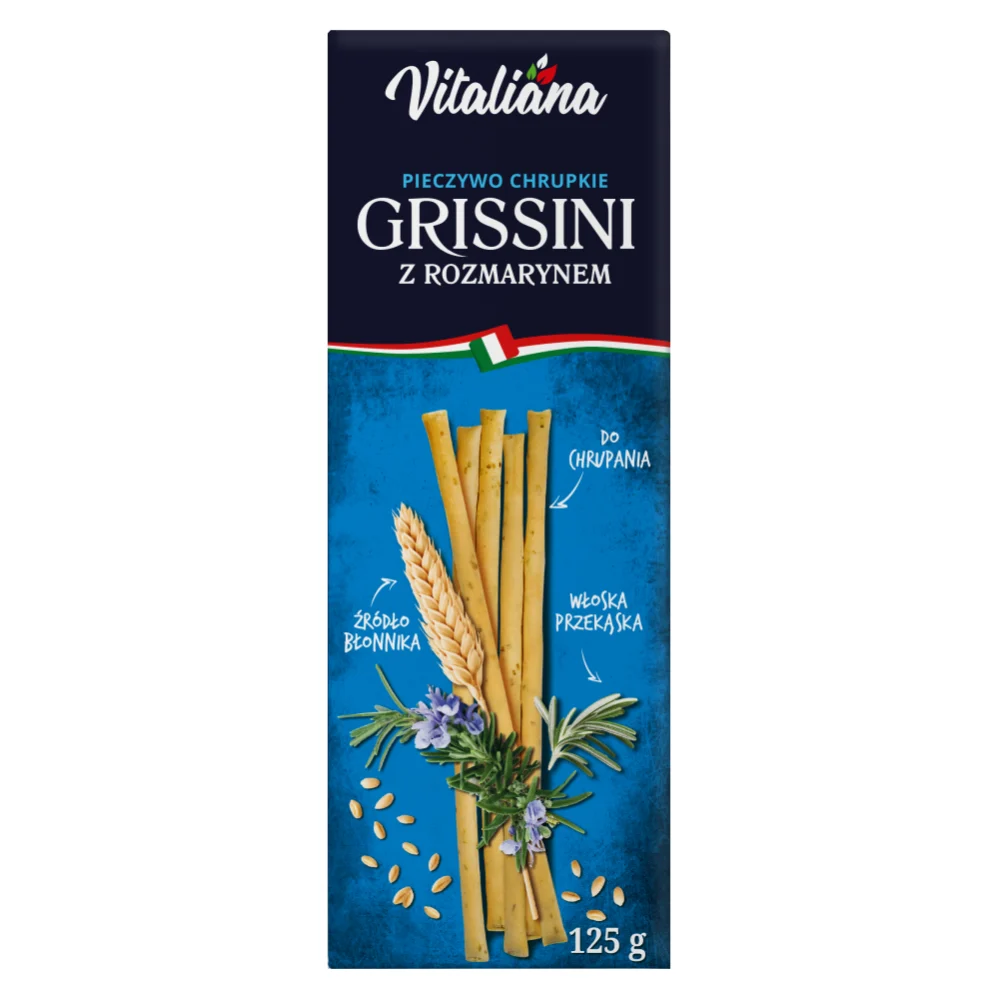 Bastoncini di Grissini al rosmarino 125 g NaturAvena