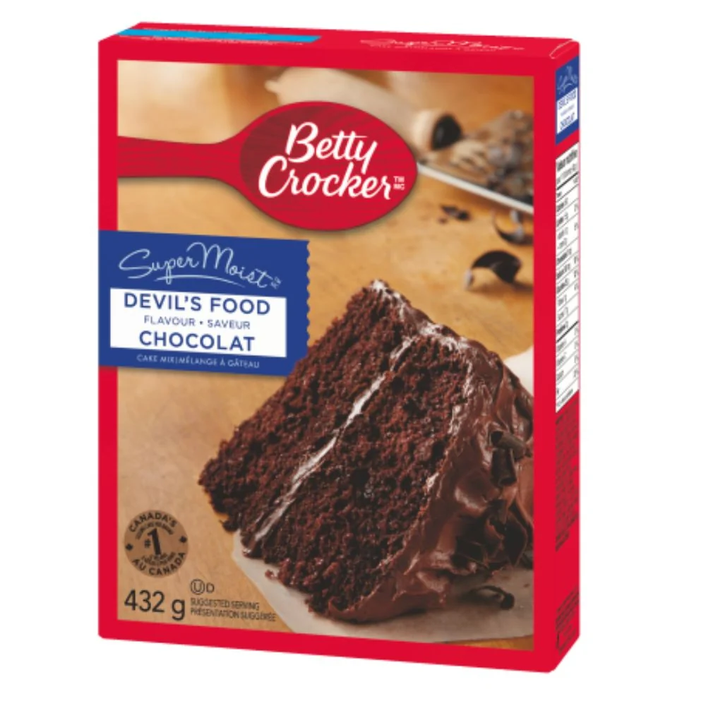 Betty Crocker Super Moist Devil's Food, preparato per torta al cioccolato da 432g