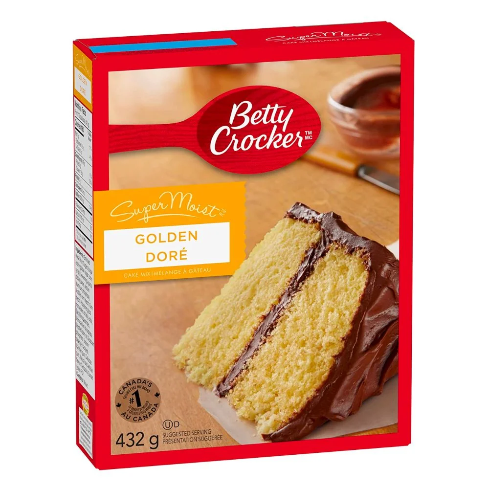 Betty Crocker Super Moist Golden Dorè, preparato per torte alla vaniglia da 432g