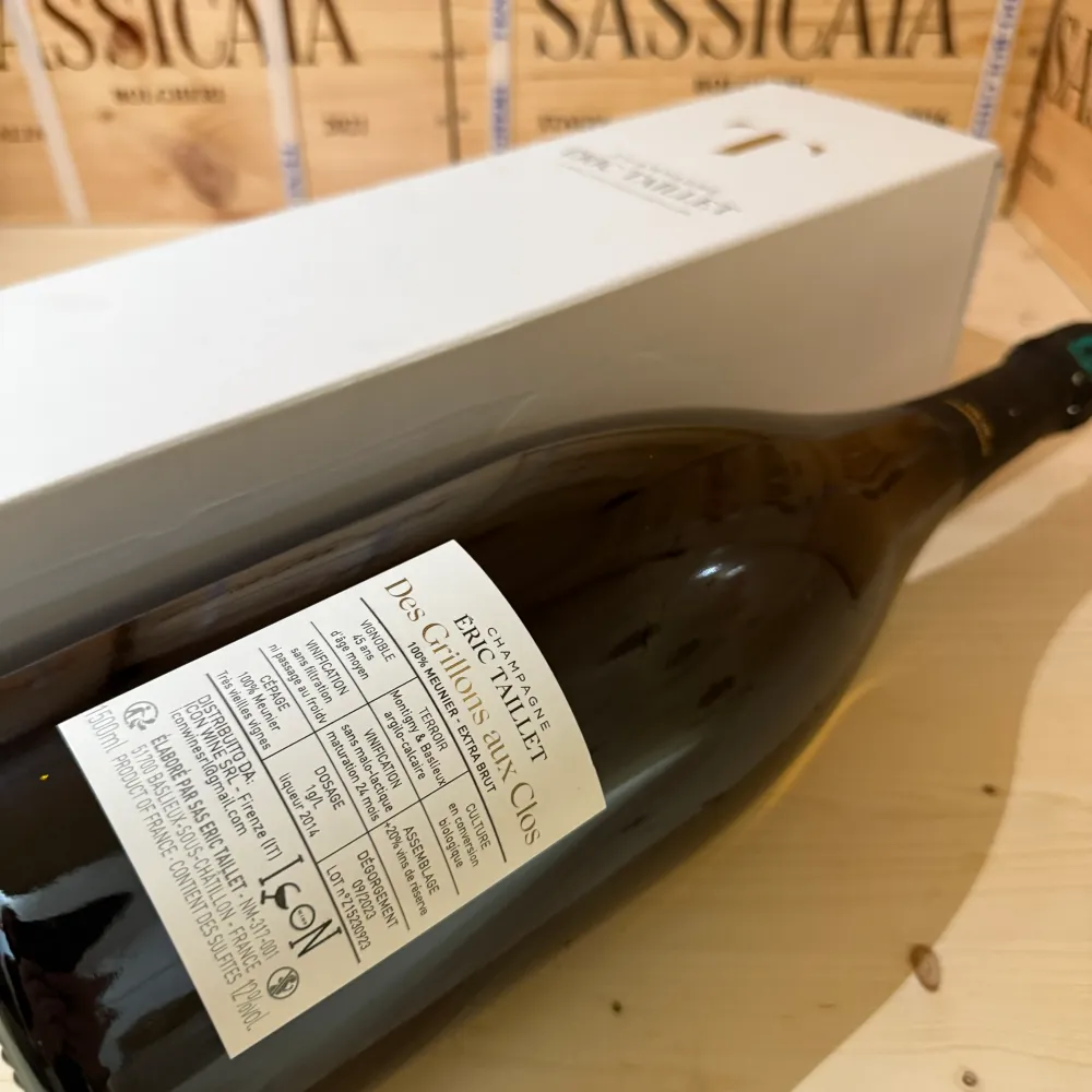 Champagne Des Grillons aux Clos Eric Taillet Magnum Astucciato