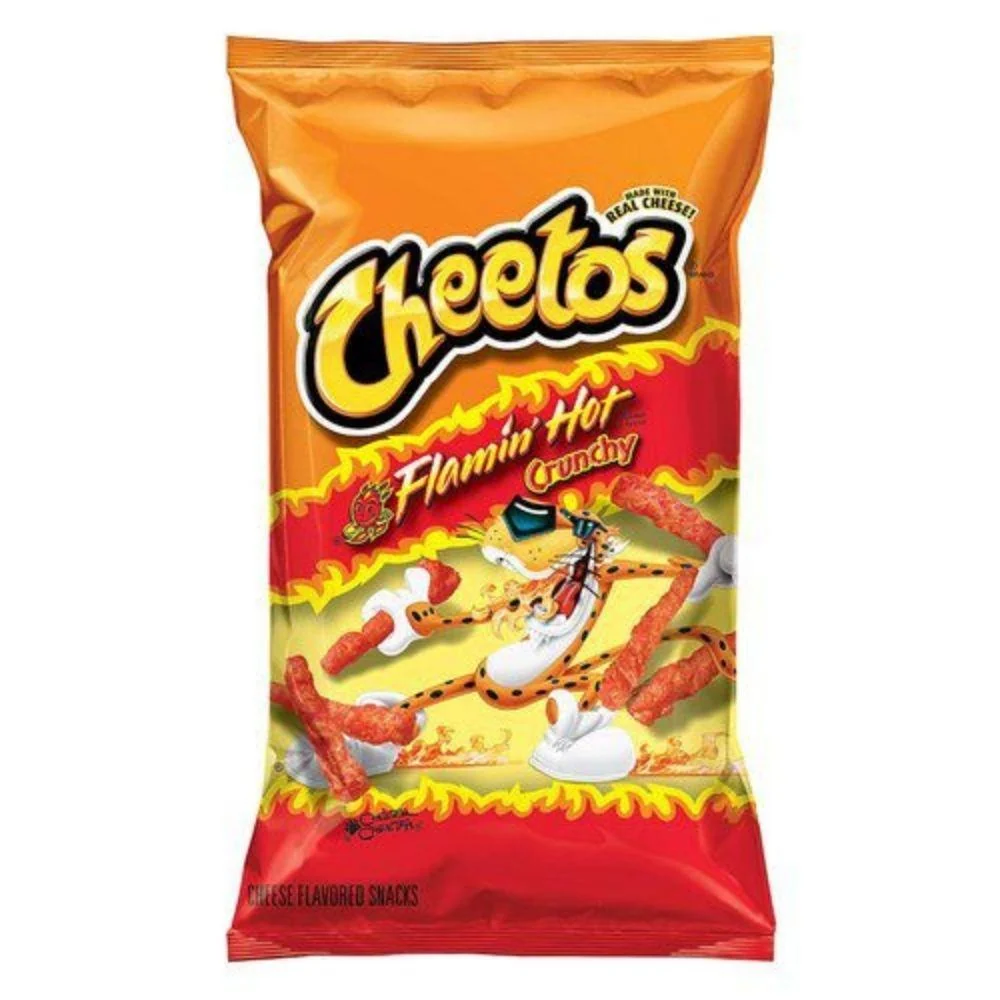 Cheetos Flamin'Hot Crunchy, bastoncini al formaggio piccante da 226g
