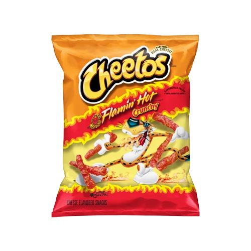 Cheetos Flamin'Hot Crunchy, bastoncini al formaggio piccante da 35.4g