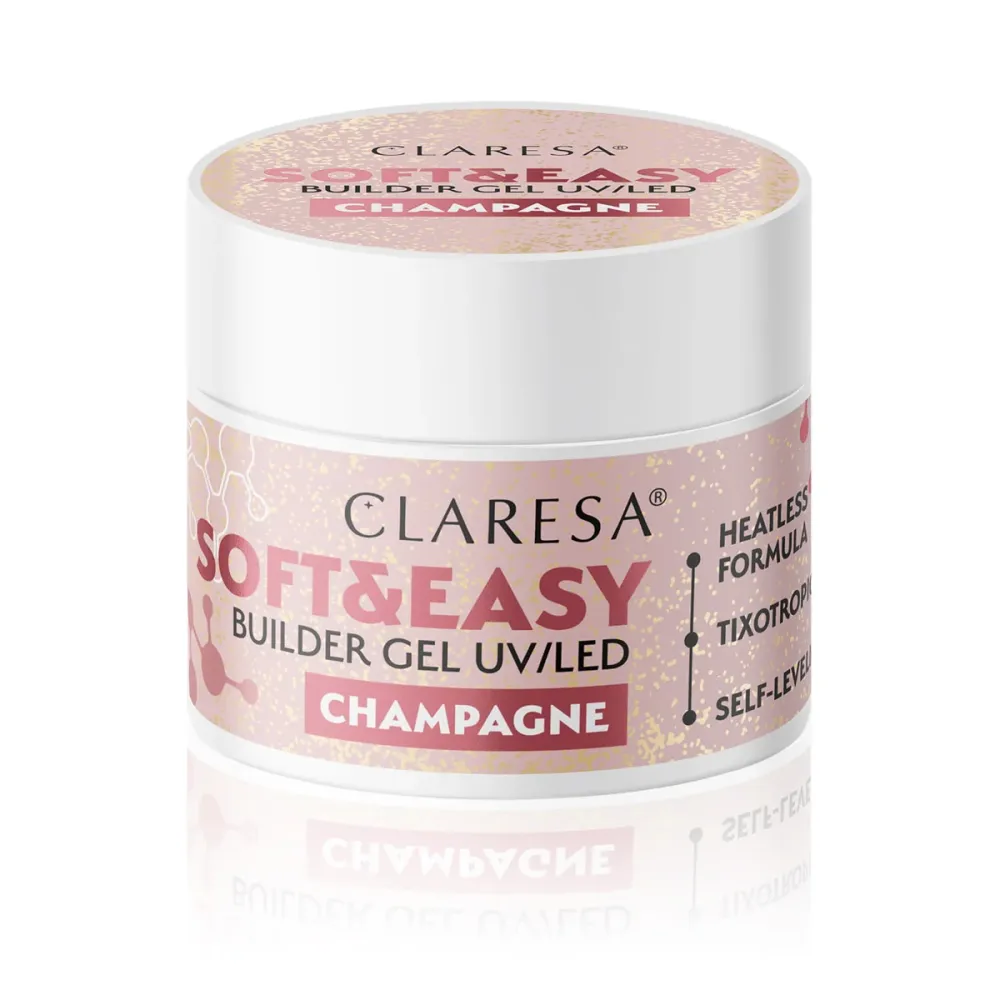 Claresa gel da costruzione Soft&Easy champagne 90g
