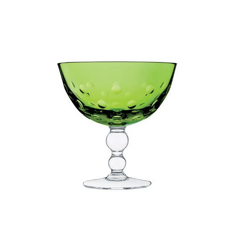 Coppa Champagne Verde Chiaro "Bubbles" Saint Louis