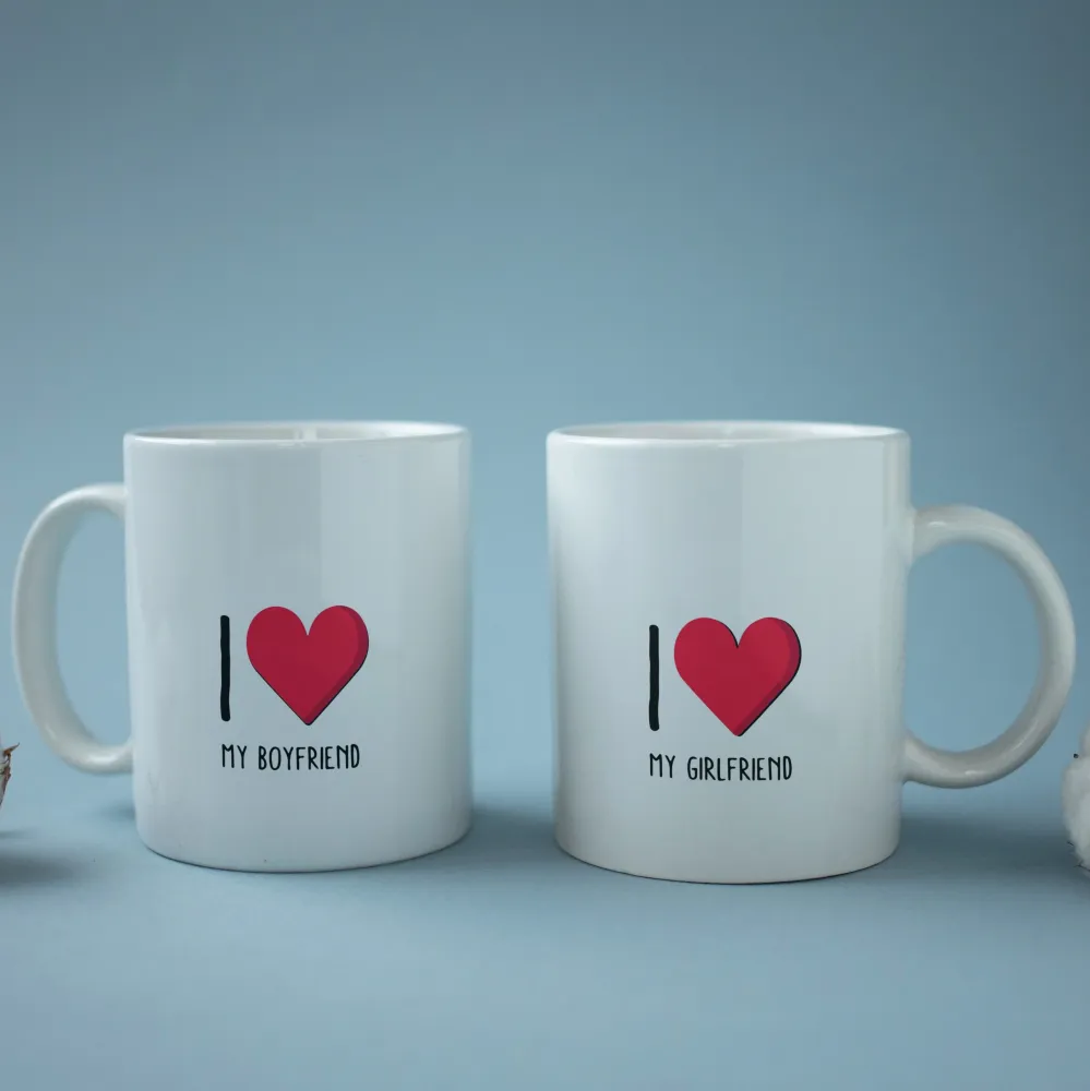 Coppia di Tazze "I Love"