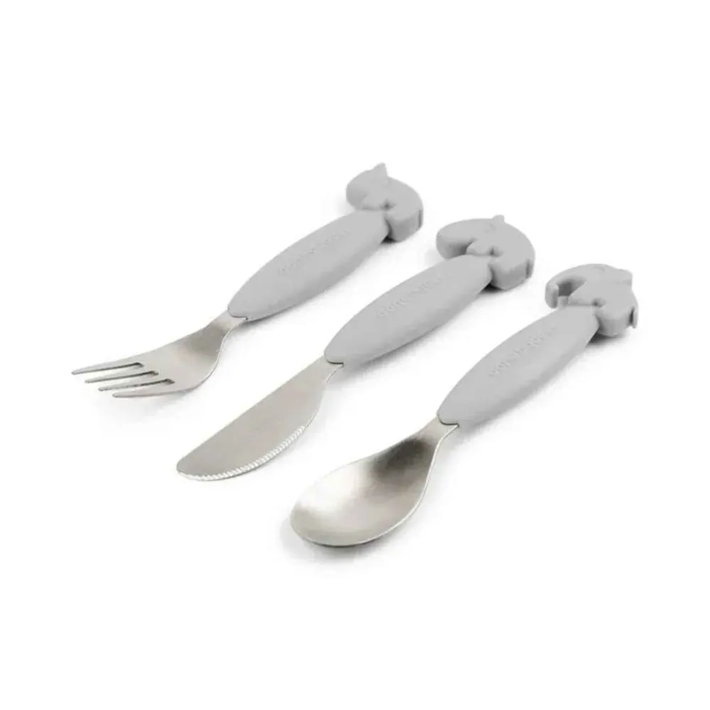 Done Deer® Set posate Deer Friends Grey