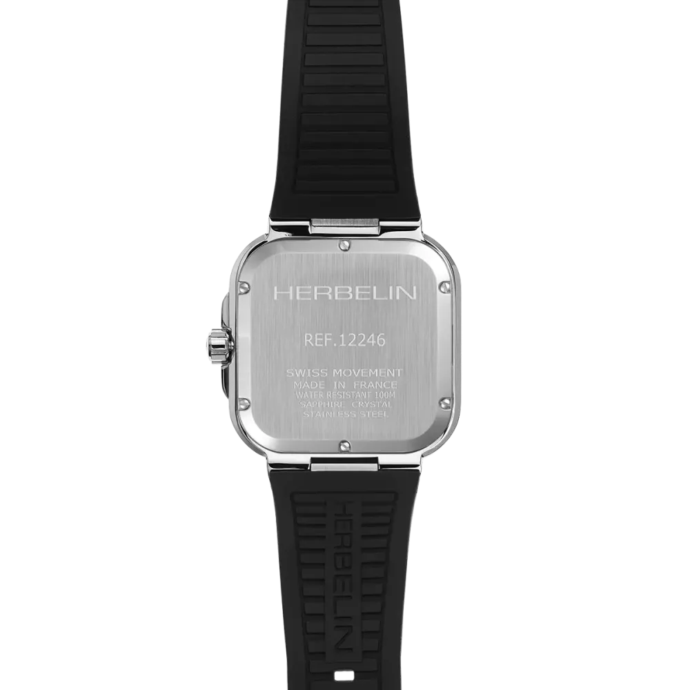 Herbelin Cap Camarat Square Quartz 39mm 12246A18CA