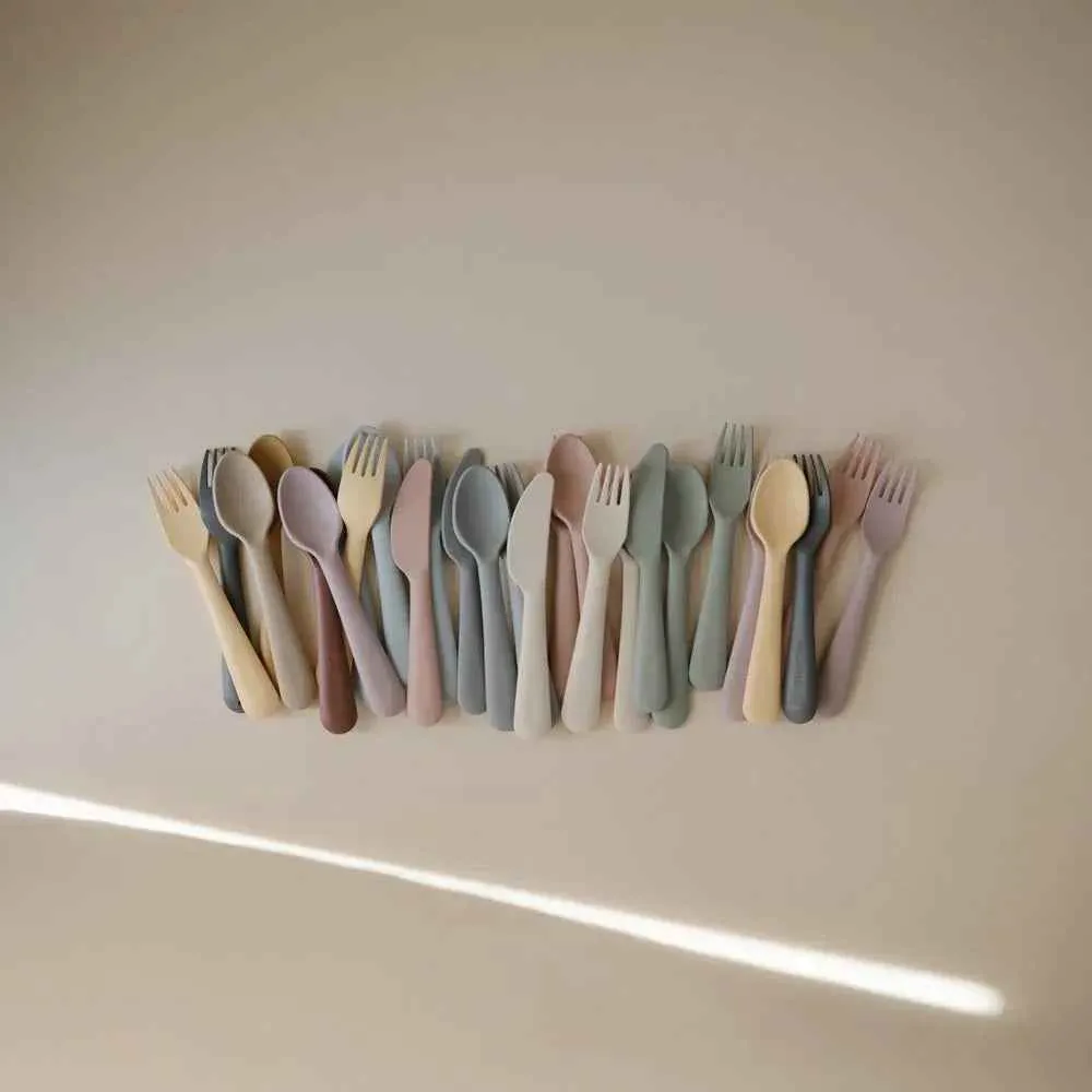 Mushie® Set di posate Sage