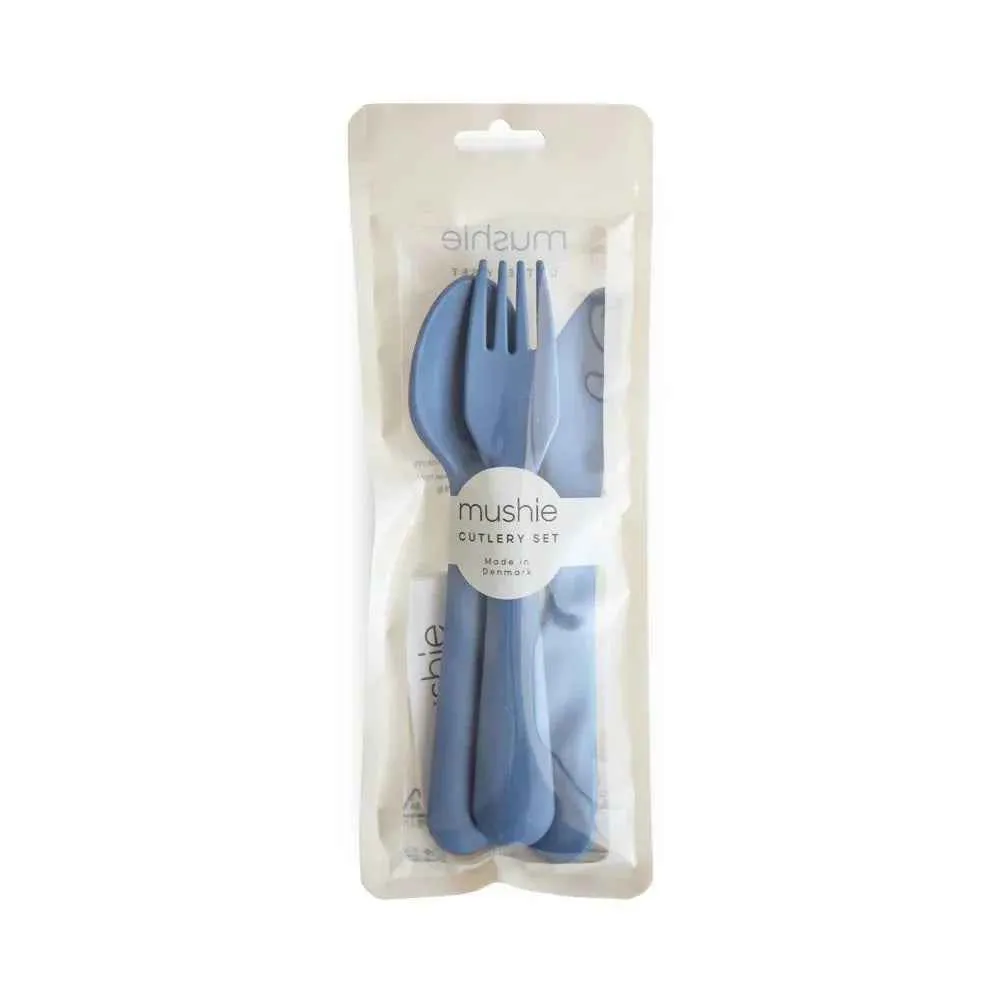 Mushie® Set di posate Twilight Blue