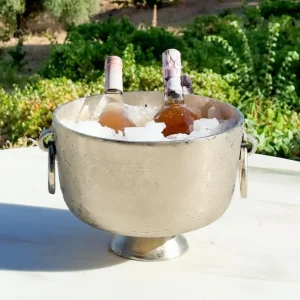 Secchiello Champagne Argentato Nichel con Rondelle