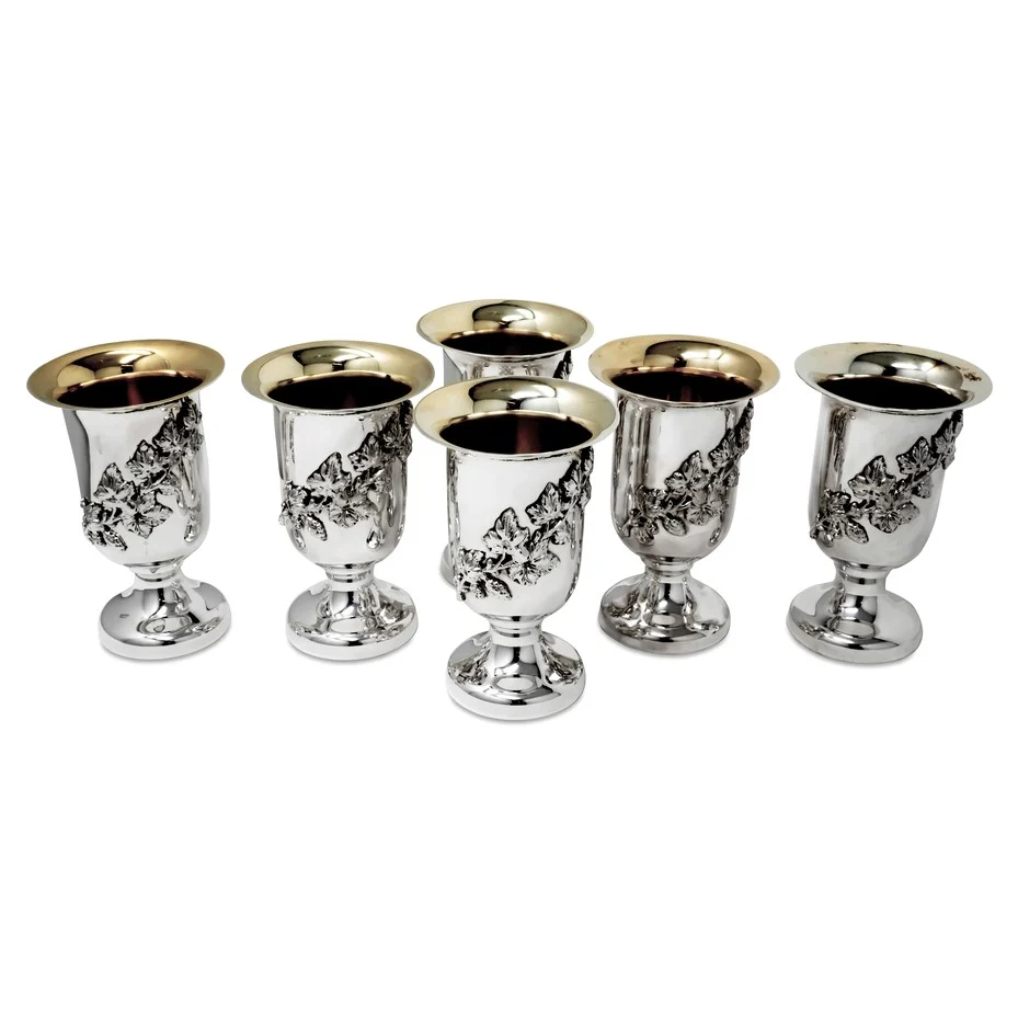 Set 6 Coppe Argento 800