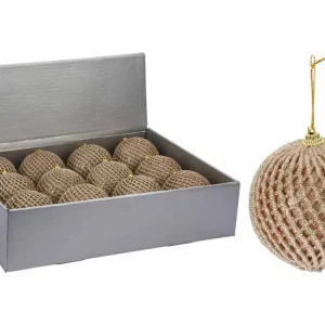 Sfera rete d.10cm champagne