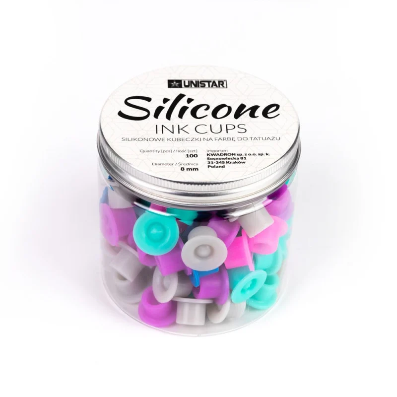 Unistar Coppe silicone su supporto 8mm 100 pz