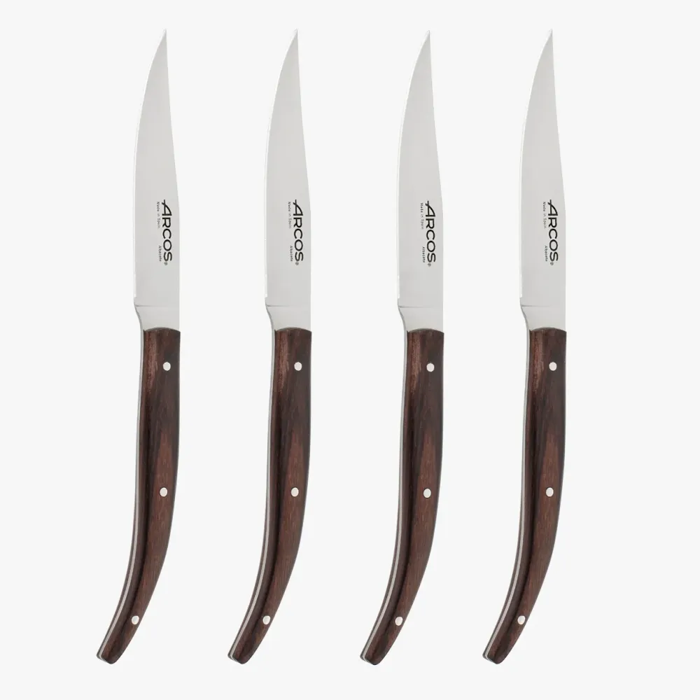 Set 4 Pezzi Coltelli Bistecca Origin Legno di Palissandro