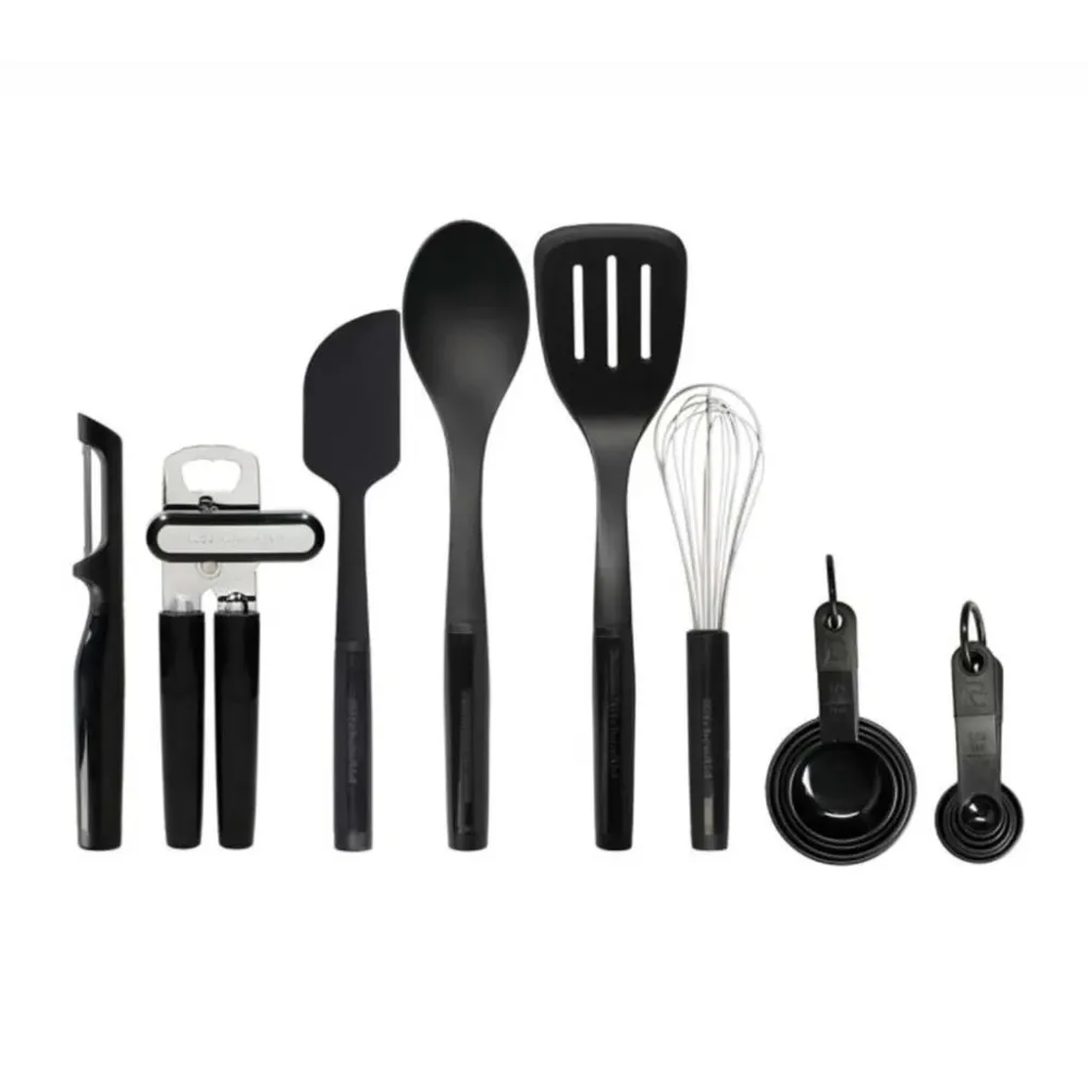 Set di Misurini Set di 15 utensili da cucina neri KitchenAid