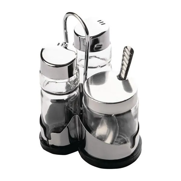 Set di ampolle Comas per sale pepe e senape DY414
