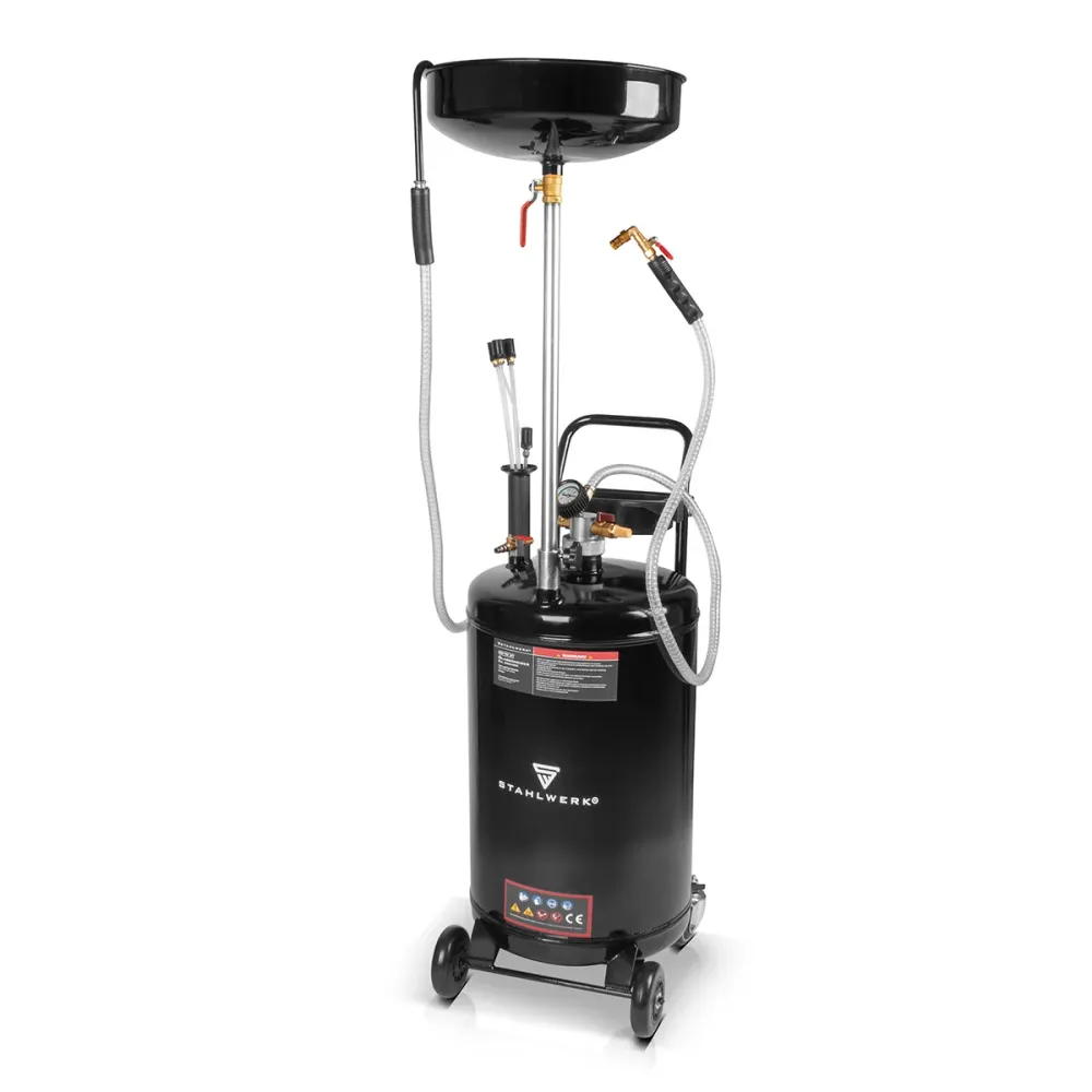 Estrattore d'olio STAHLWERK OD-70 ST con capacità di 70 l | Raccoglitore mobile di olio e camion per oli usati | Carrello...