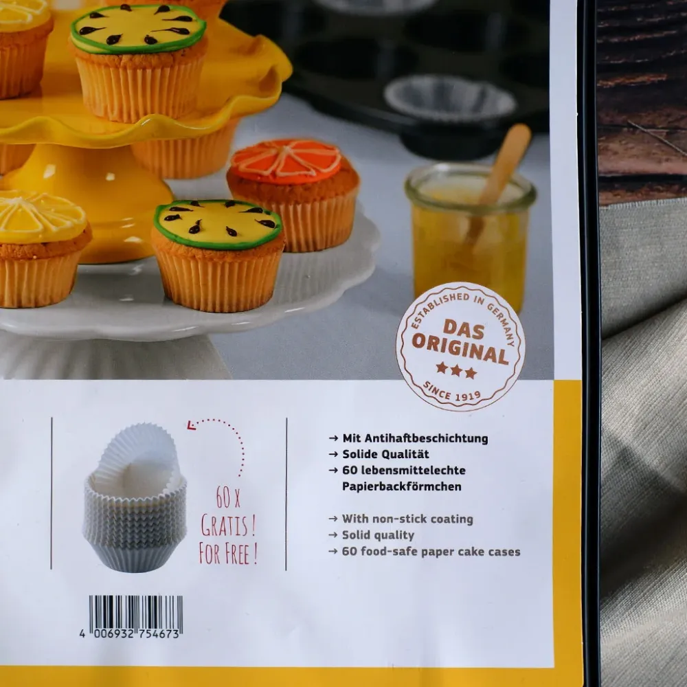 Stampo per muffin e cupcakes Kaiser WMF (+60 pirottini omaggio) | Antiaderente | Forno Sicuro