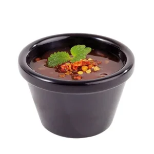 APS Ciotole per salse 24 pezzi -CASUAL- Ø 6 cm altezza: 37 cm melamina nero 004 litri 83798