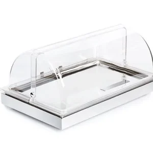 APS Cool Plates Set 2 53 x 325 cm altezza: 275 cm acciaio inossidabile 18/10 lucido elemento base GN 1/1 vassoio acciaio i...