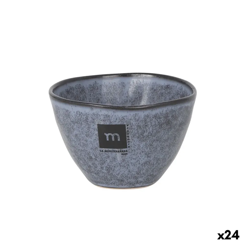Ciotola La Mediterránea Nebula Grigio Ceramica 250 ml (24 Unità)