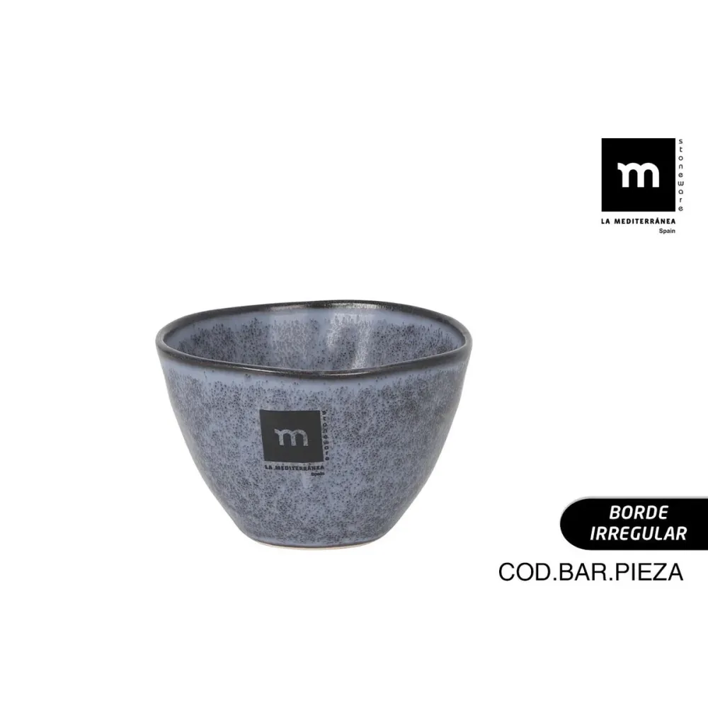 Ciotola La Mediterránea Nebula Grigio Ceramica 250 ml (24 Unità)