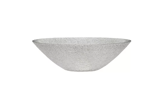 Ciotola vetro trasparente Fuyu misura L Hübsch - 25cm
