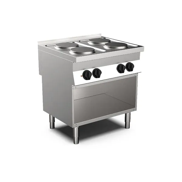 Cucina elettrica Mareno MO-700 con 4 piastre rotonde 80cm 170.407