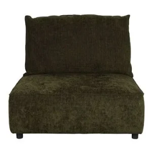 Elemento divano 1 posto tessuto Hunter verde foresta Zuiver - 100cm